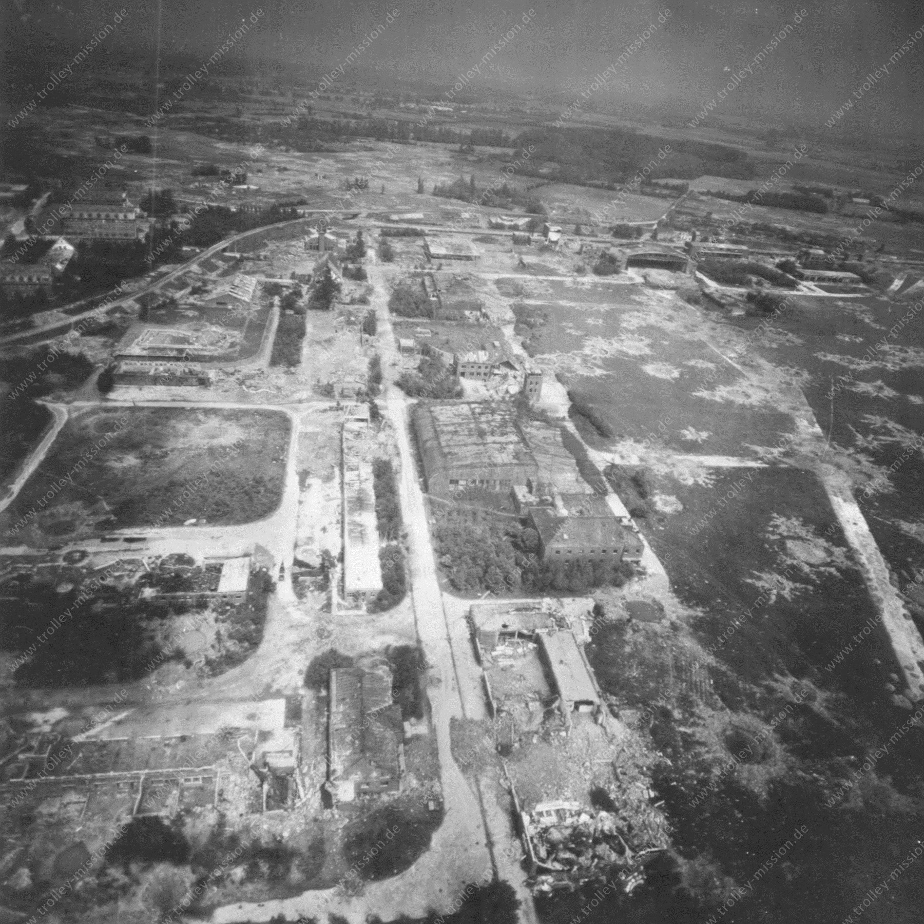 Luftaufnahme Flugplatz Münster-Loddenheide 1945