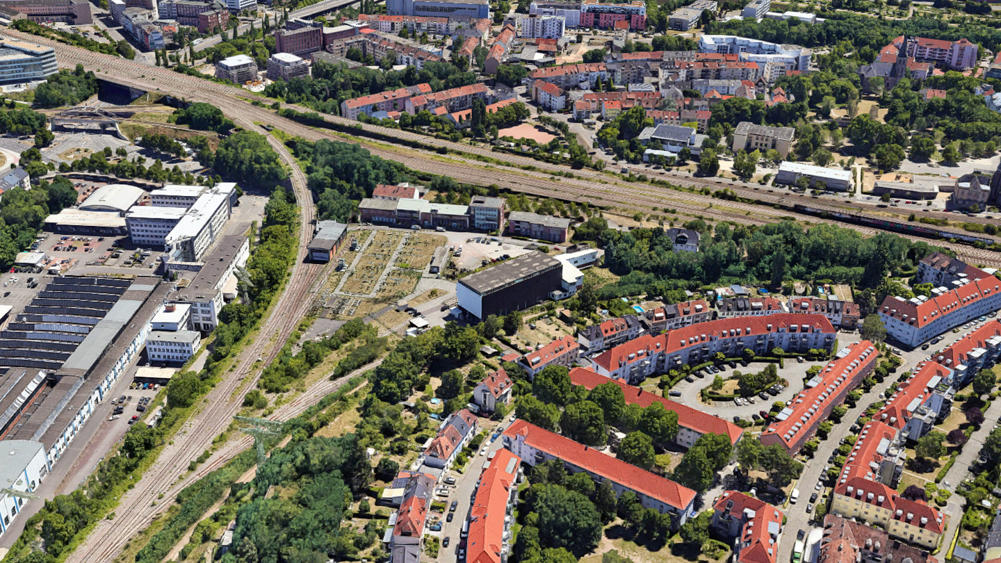 Vergleich 1945 und 2022 - Betriebswerk Saarbrücken Schleifmühle 