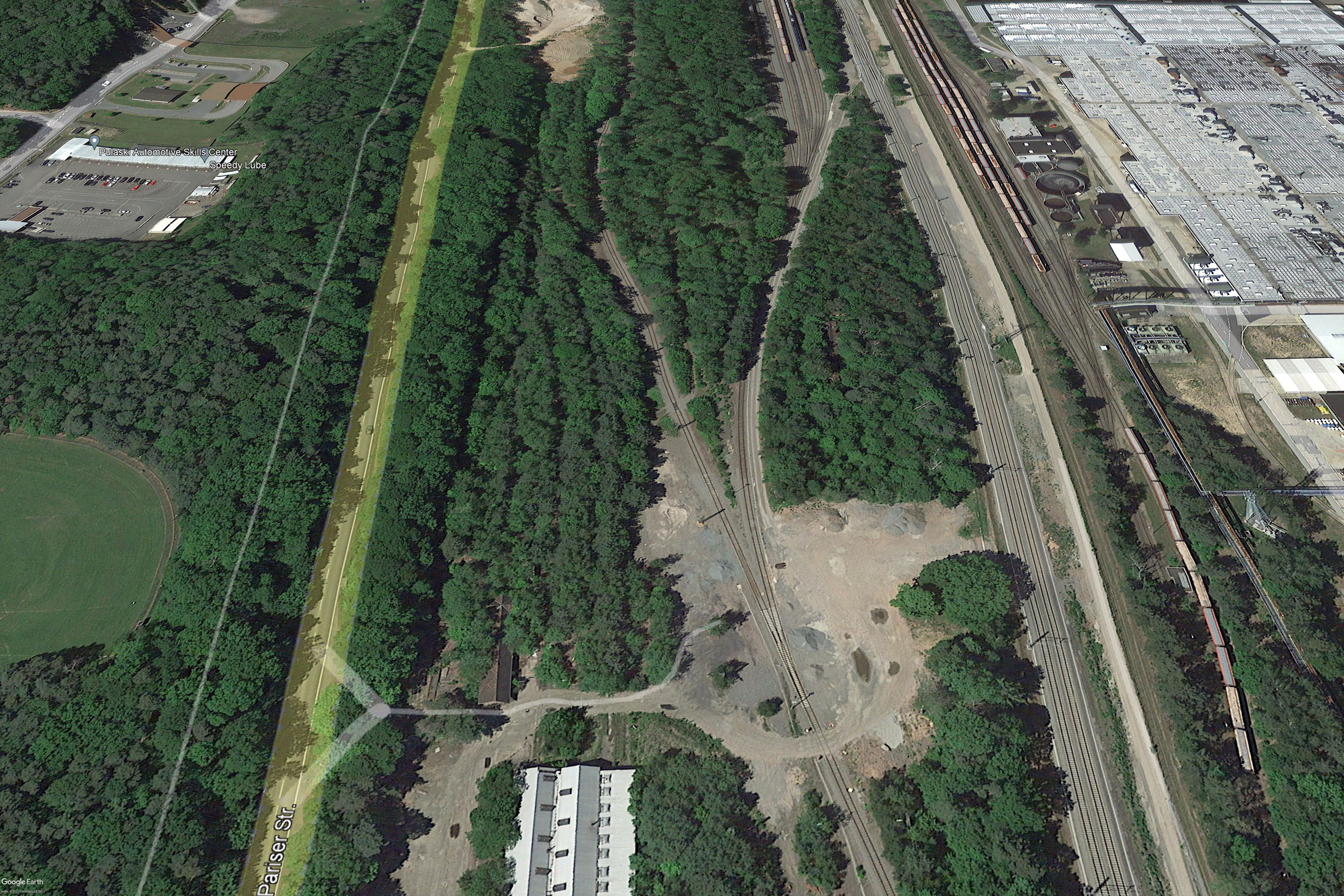 Luftbildaufnahme Rangierbahnhof Einsiedlerhof Kaiserslautern 2020