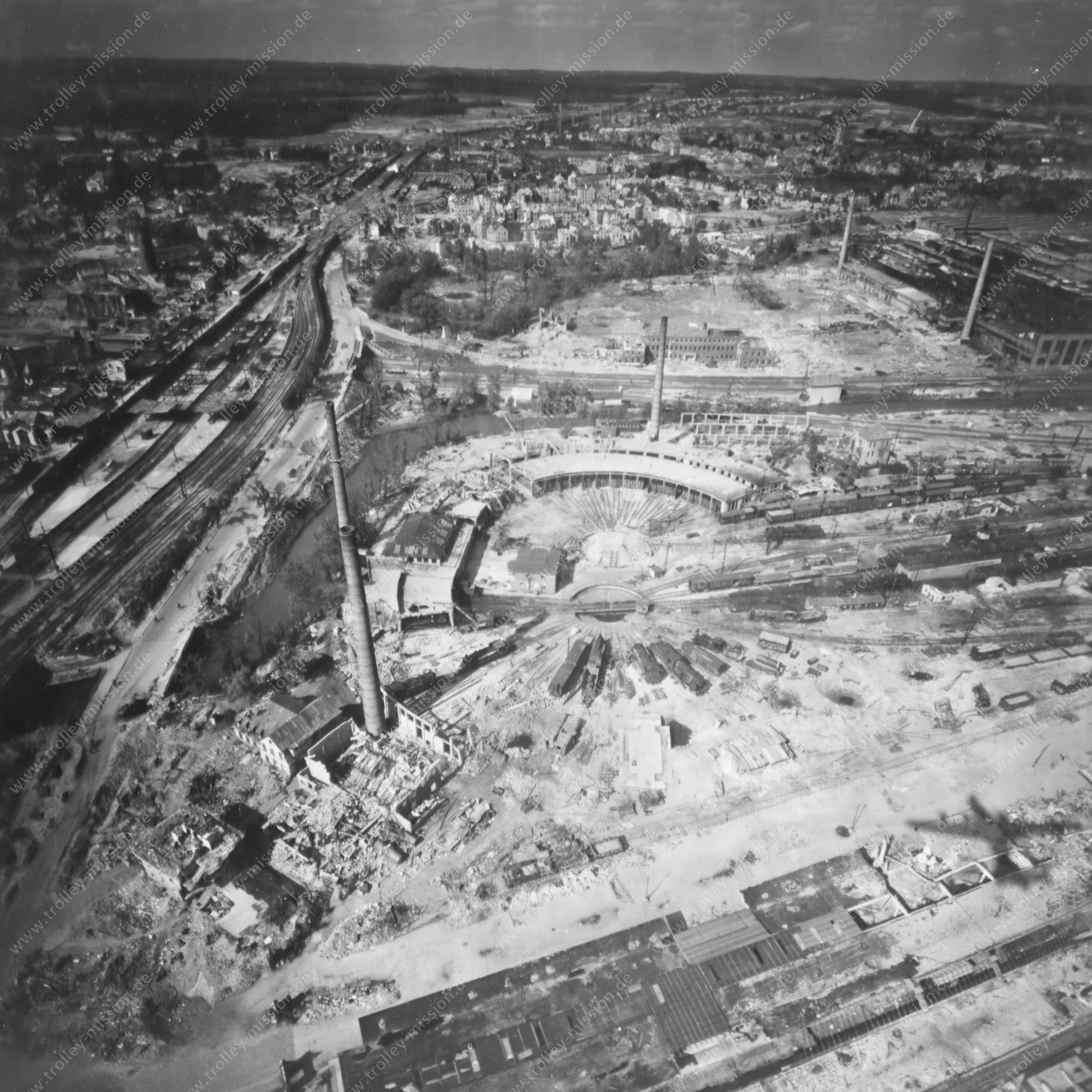 Luftaufnahme Osnabrück 1945