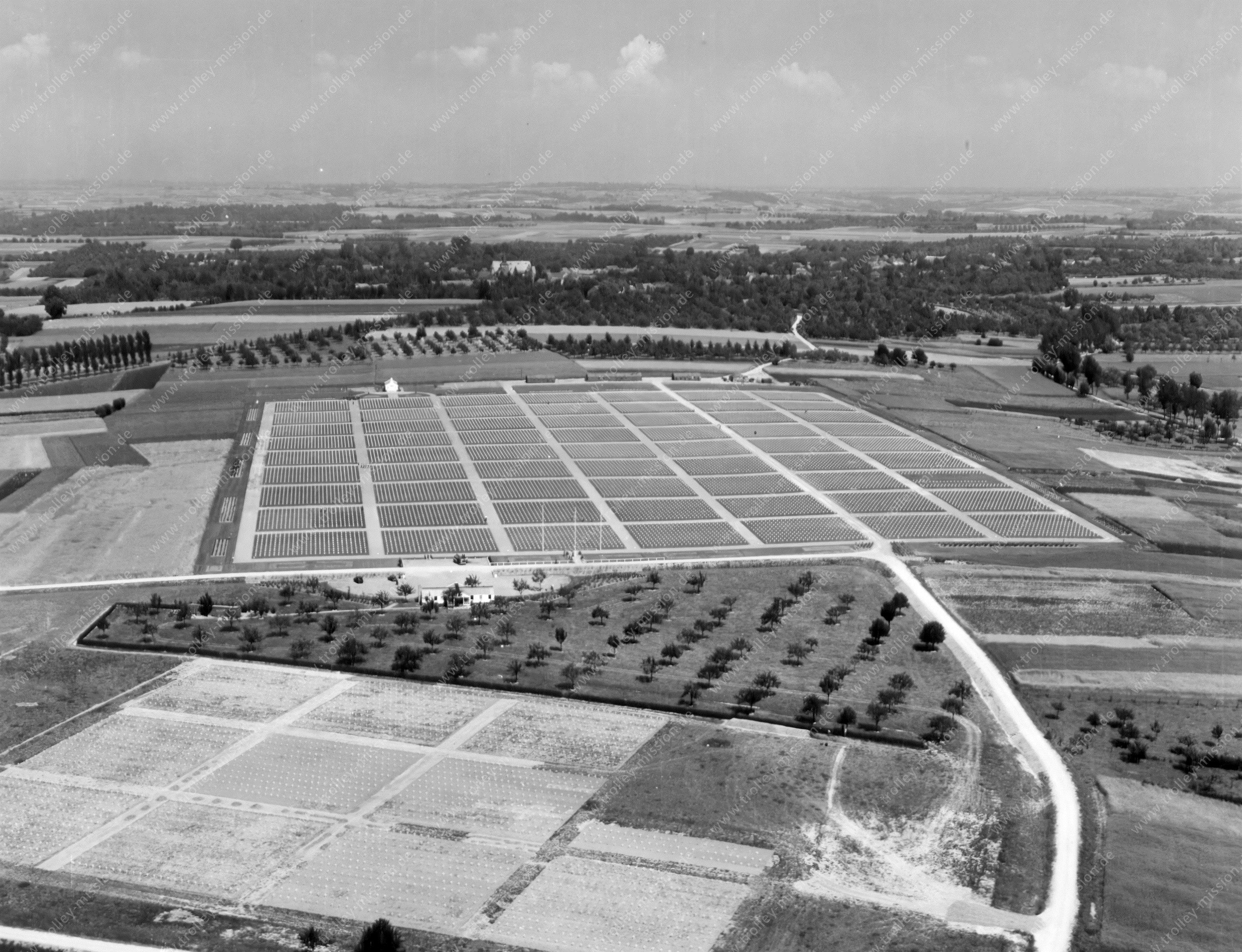 Luftaufnahme Margraten US-Cemetery (Niederlande)