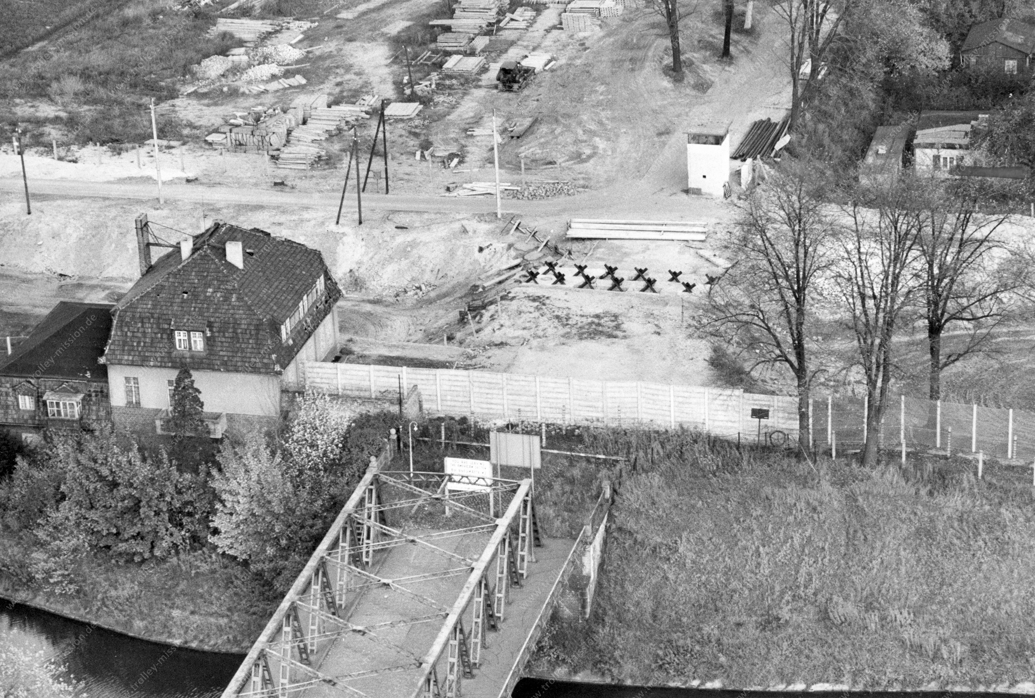 Luftaufnahme Alte Späthbrücke am Teltowkanal vom 11. August 1968