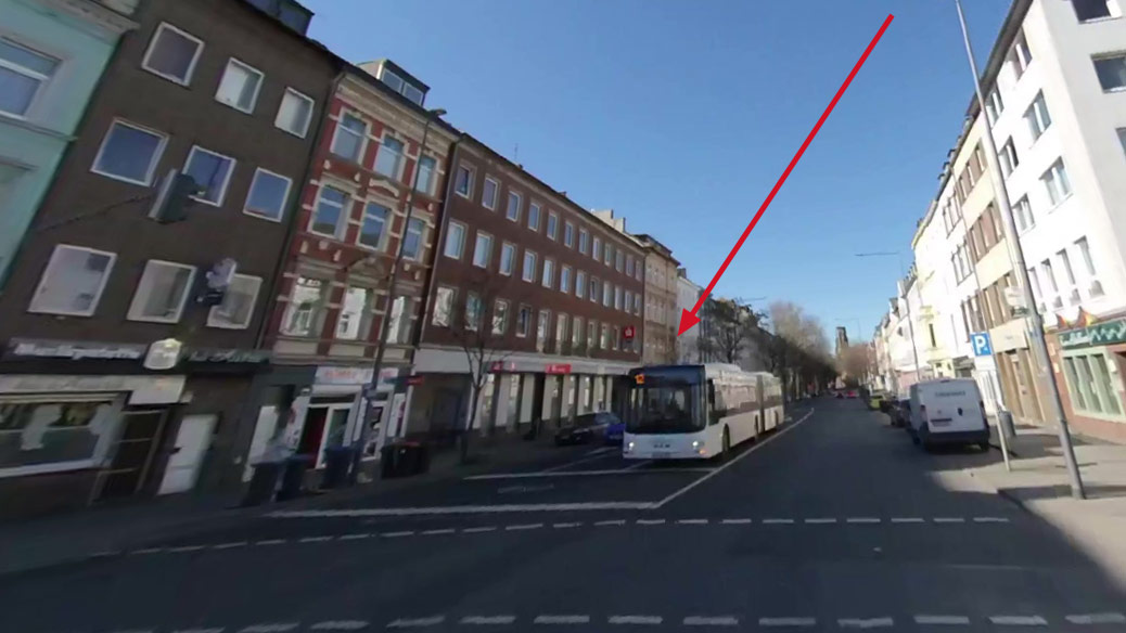 Schlacht um Aachen - Leider bietet „Google Streetview“ in diesem Bereich keine Bilder an, so dass ein Vergleich von „heute und damals“ schwer fällt.