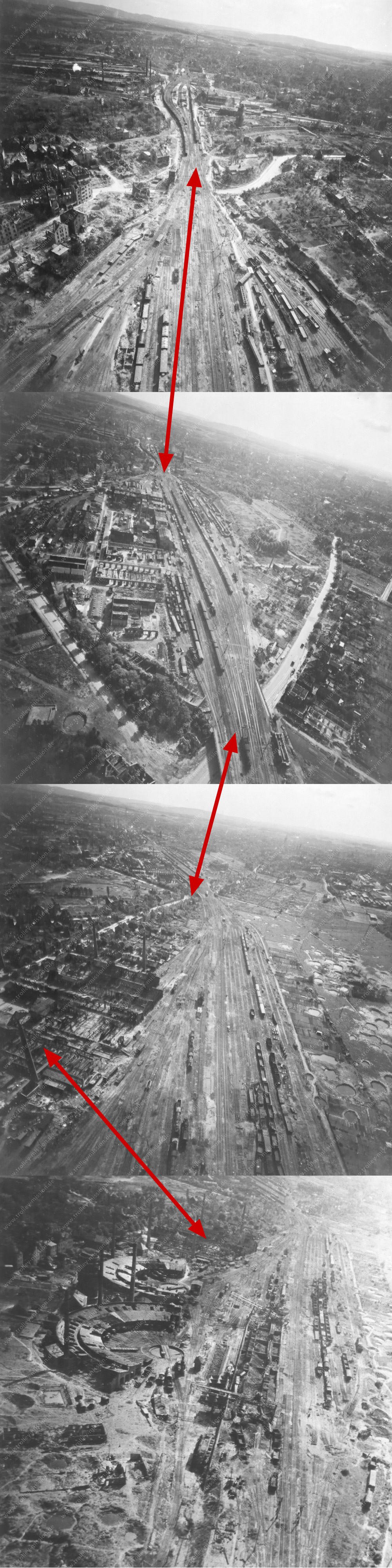 Eisenbahnstandort Osnabrück nach den Fliegerbomben im Zweiten Weltkrieg