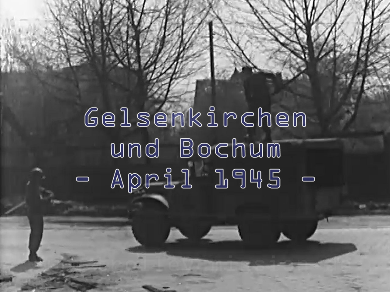 Gelsenkirchen im Zweiten Weltkrieg: Die Infanterie der US-Armee im April 1945