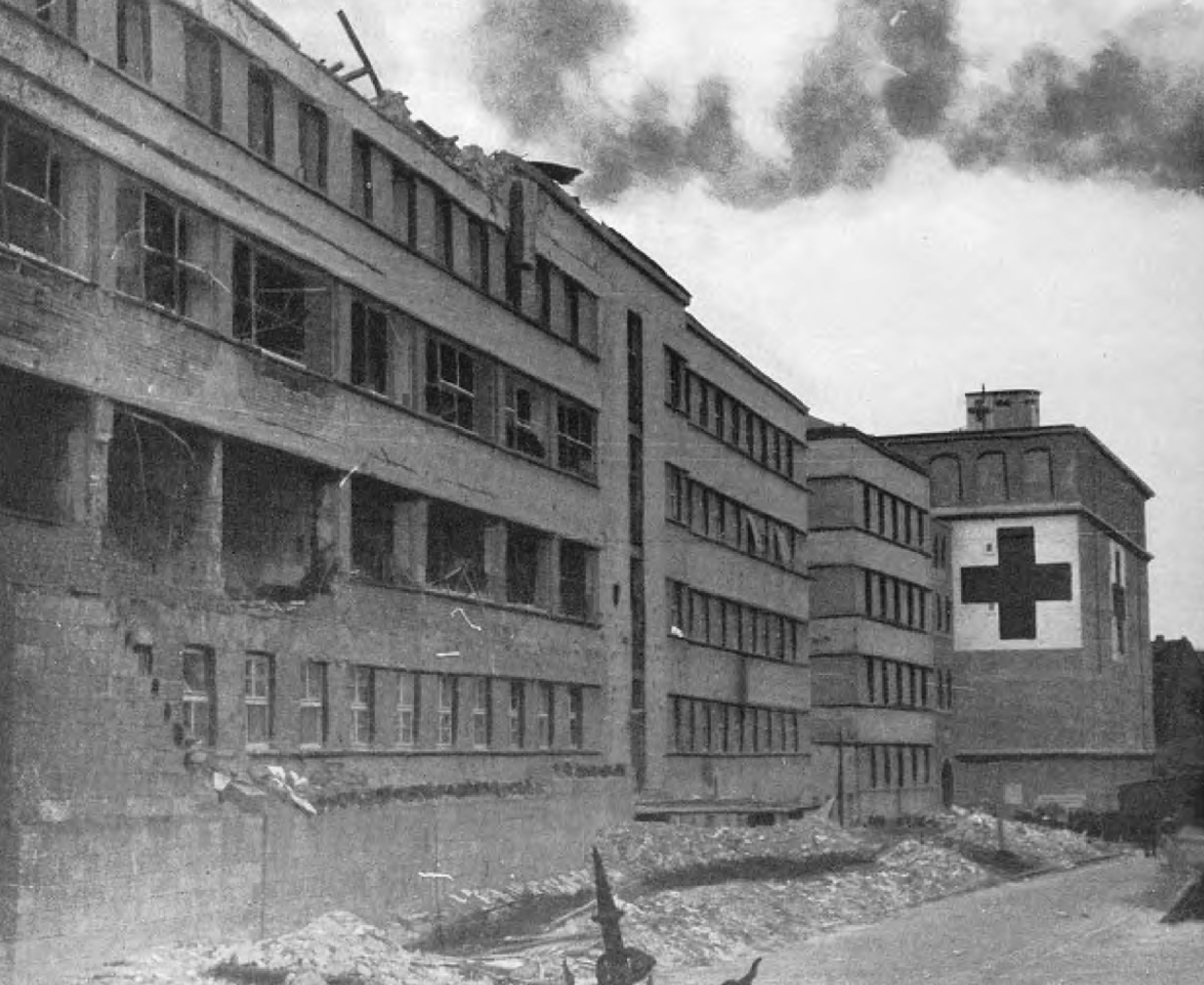 Hochbunker-Krankenhaus - ehemalige Frauenklinik - Klinikum Nürnberg 1945