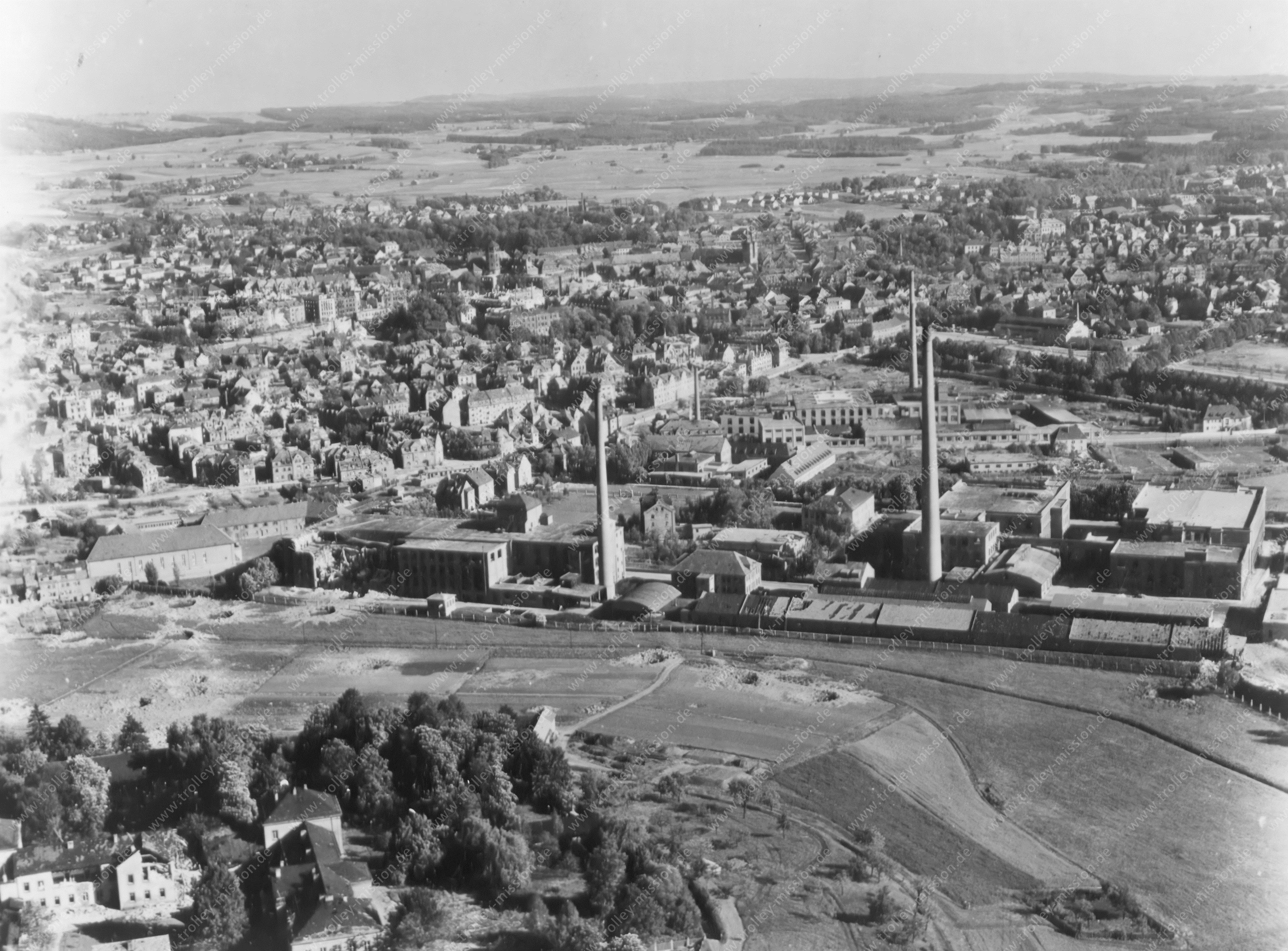 Neue Baumwollen-Spinnerei Bayreuth 1945