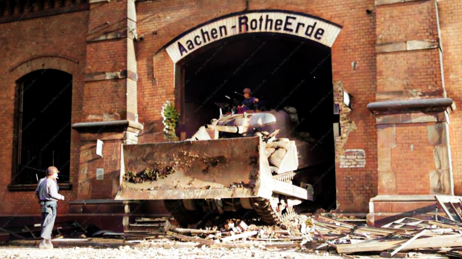 Aachen 1944 - Bilder der zerstörten Stadt - Wer kennt die Straßen und Gebäude?