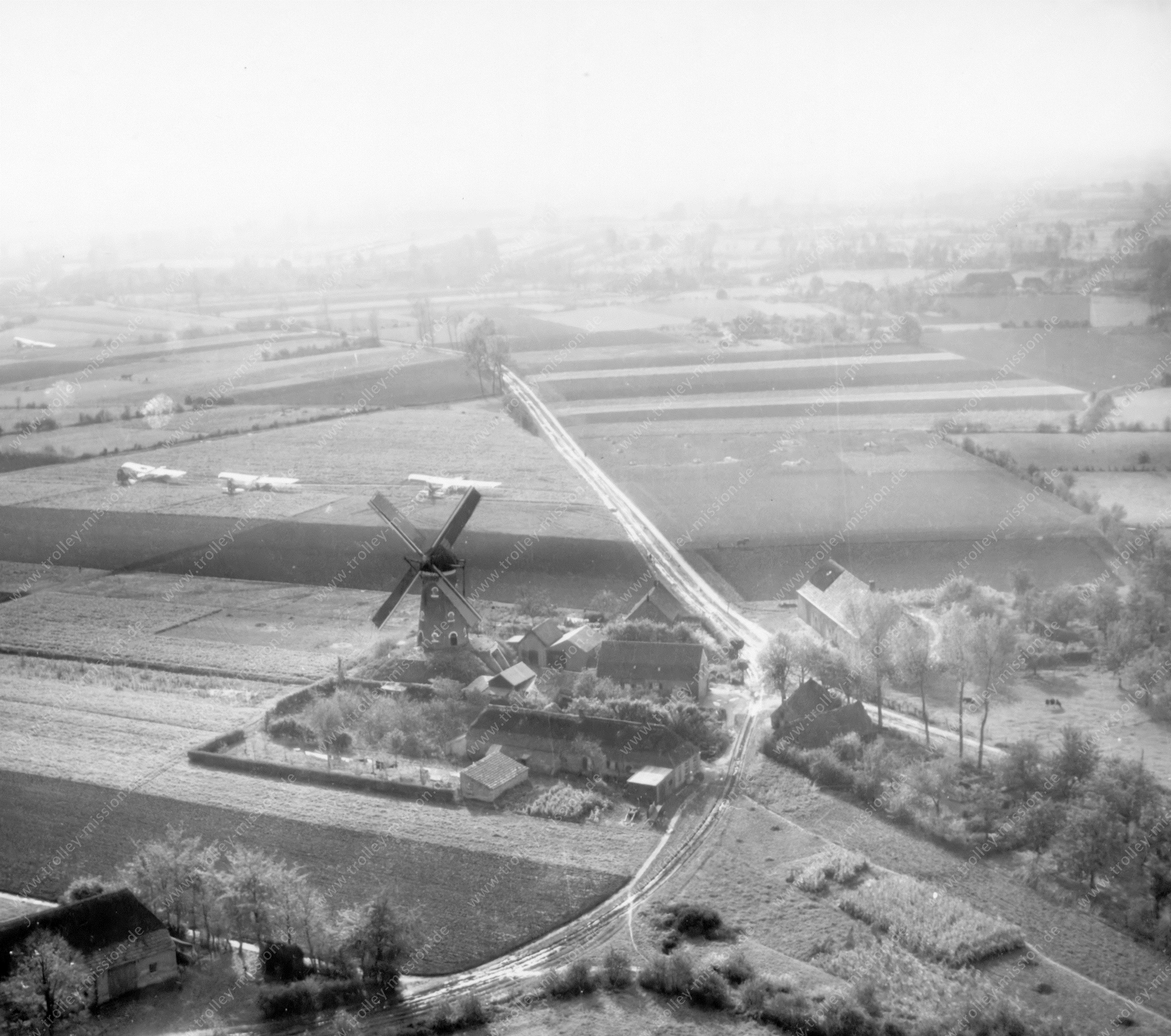 Operation Market Garden - Windmühle im Patrijsweg 1 im Dorf Uden in der Gemeinde Maashorst in der Provinz Noord-Brabant (Niederlande)