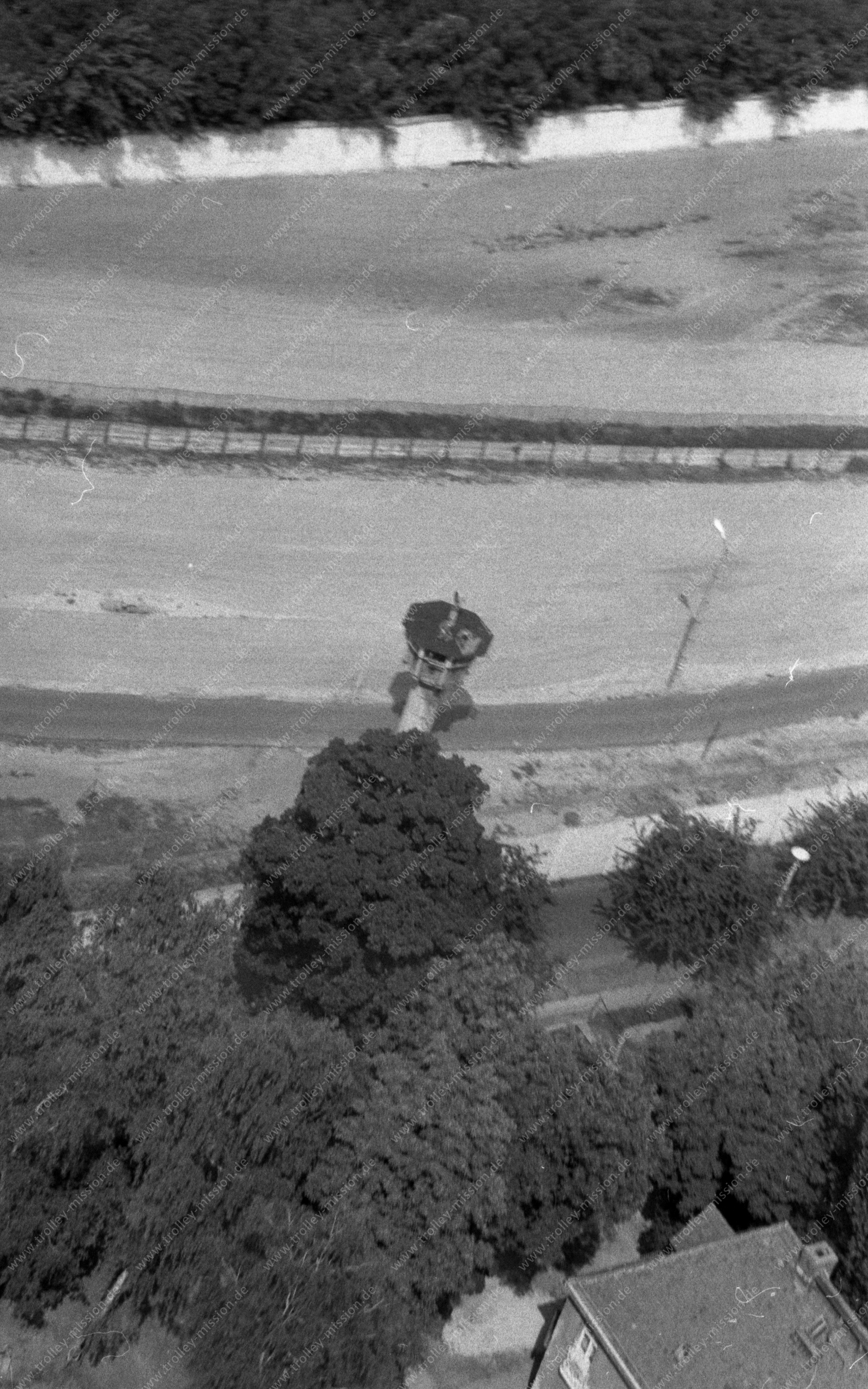 Exklave Steinstücken - Grenzturm an der Straße am Gehölz 16 vom 9. März 1982