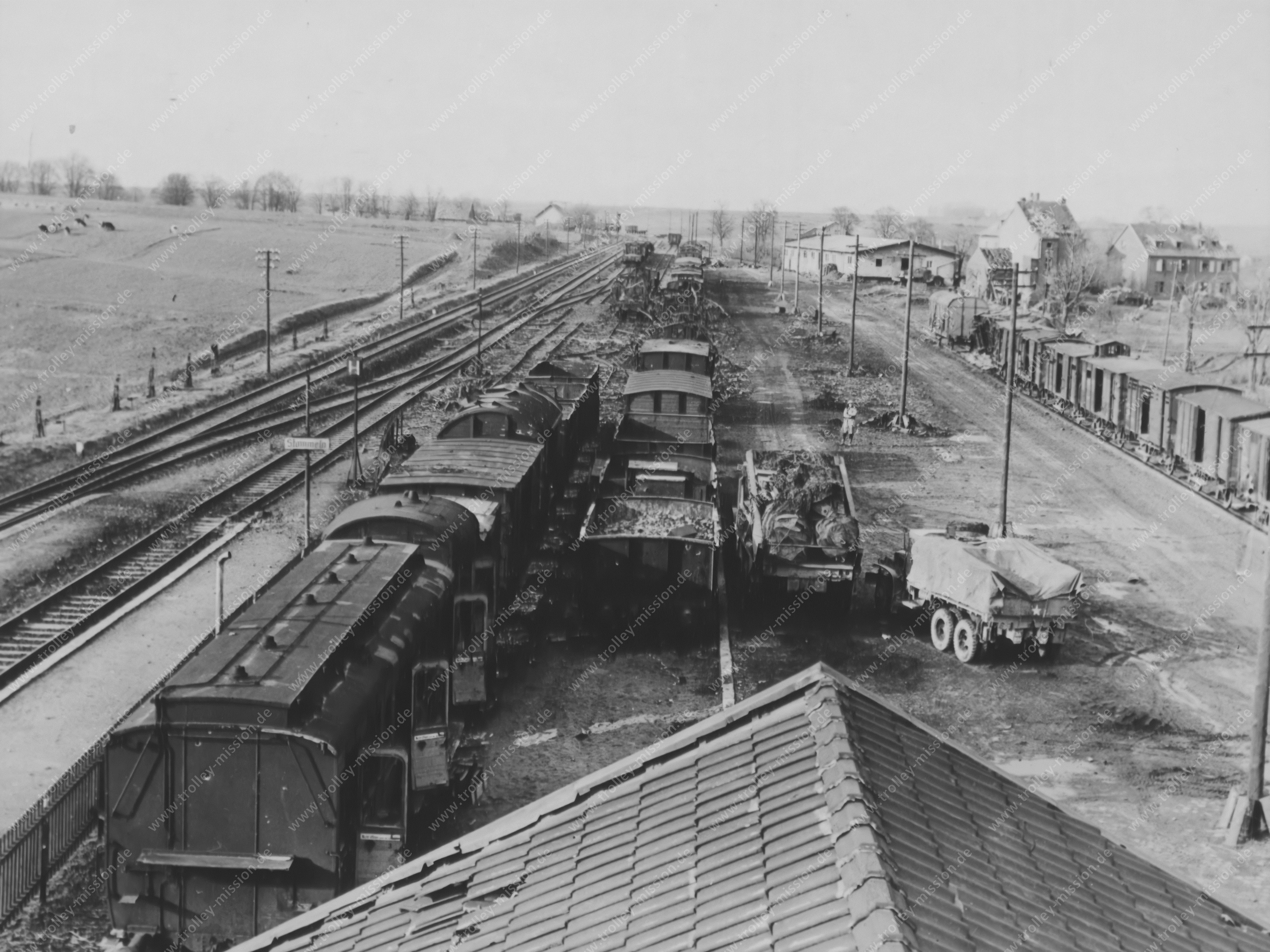 Bahnhof Stommeln Pulheim bei Köln im Zweiten Weltkrieg