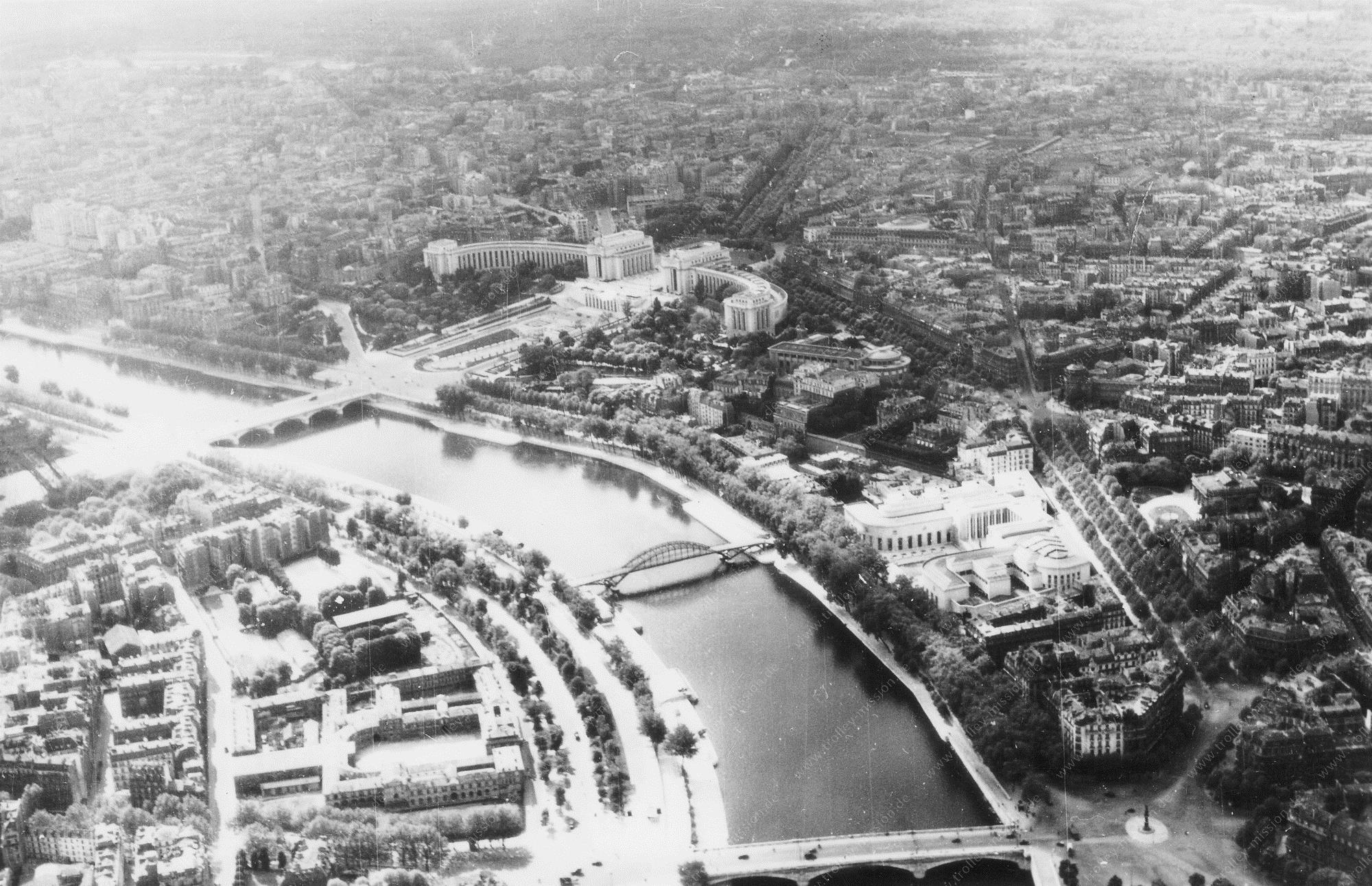 Paris Palais de Chaillot 1/3 - Photo aérienne ancienne