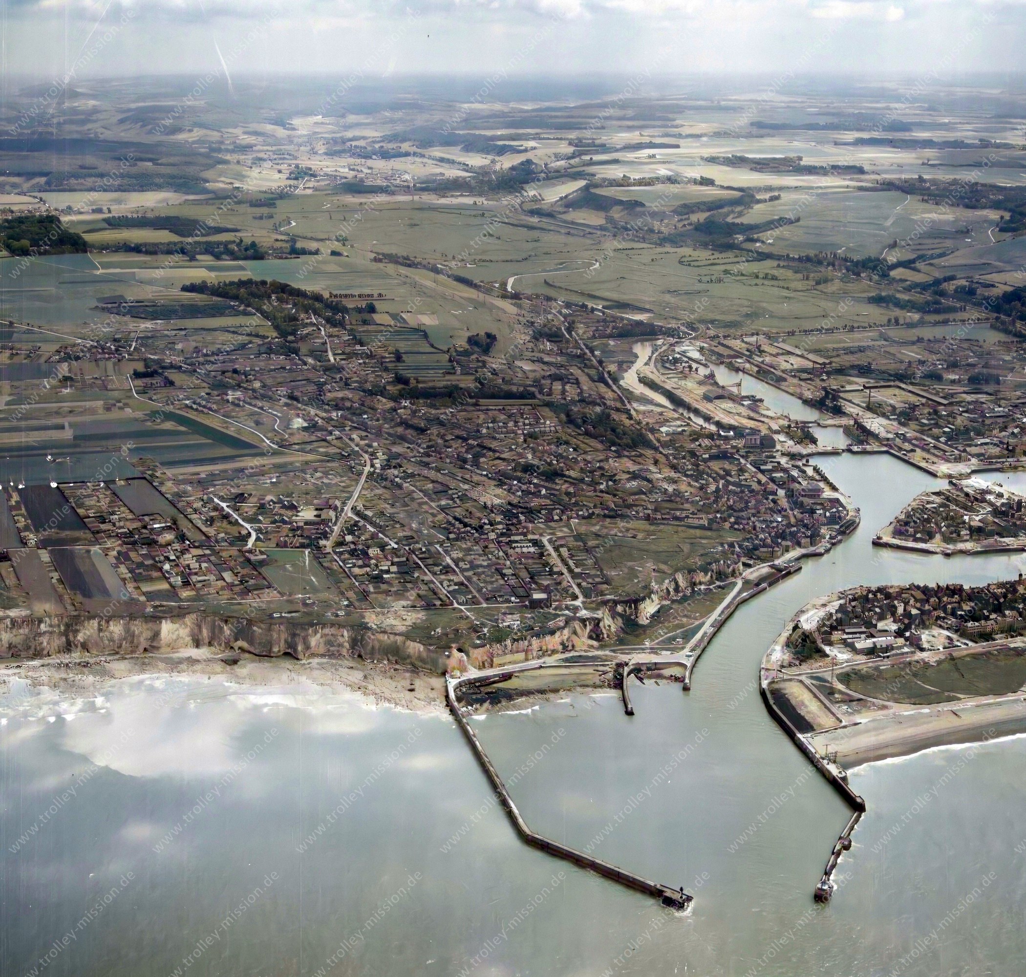 Dieppe - Photographie aérienne #6 - Une ville marquée par la Seconde Guerre mondiale