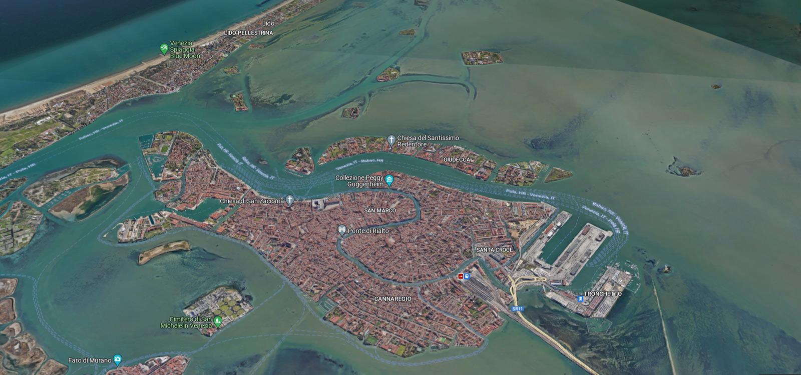 Venezia Immagine Satellitare